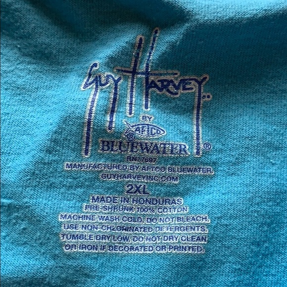 Light blue comfy Guy Harvey T-shirt - Picture 2 of 2
